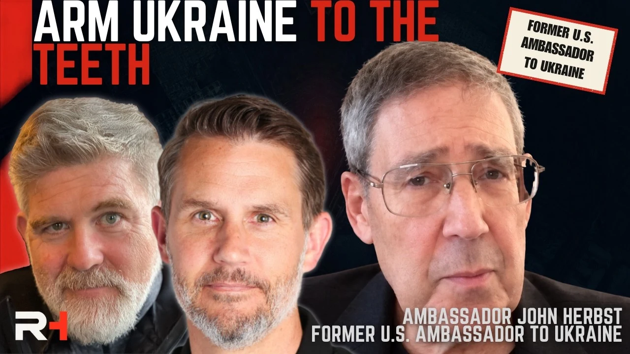 Ambassador John Herbst in the released Restricted Handling artwork with the headline Arm Ukraine to the Teeth