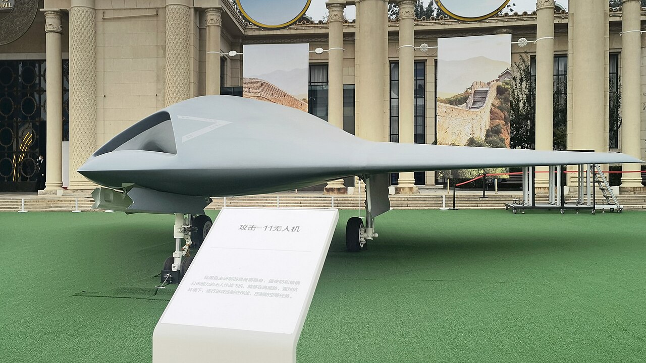 GJ-11 unmanned aircraft exhibition model