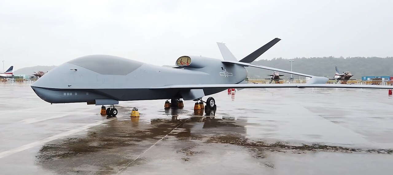 WZ-7 reconnaissance drone on static display