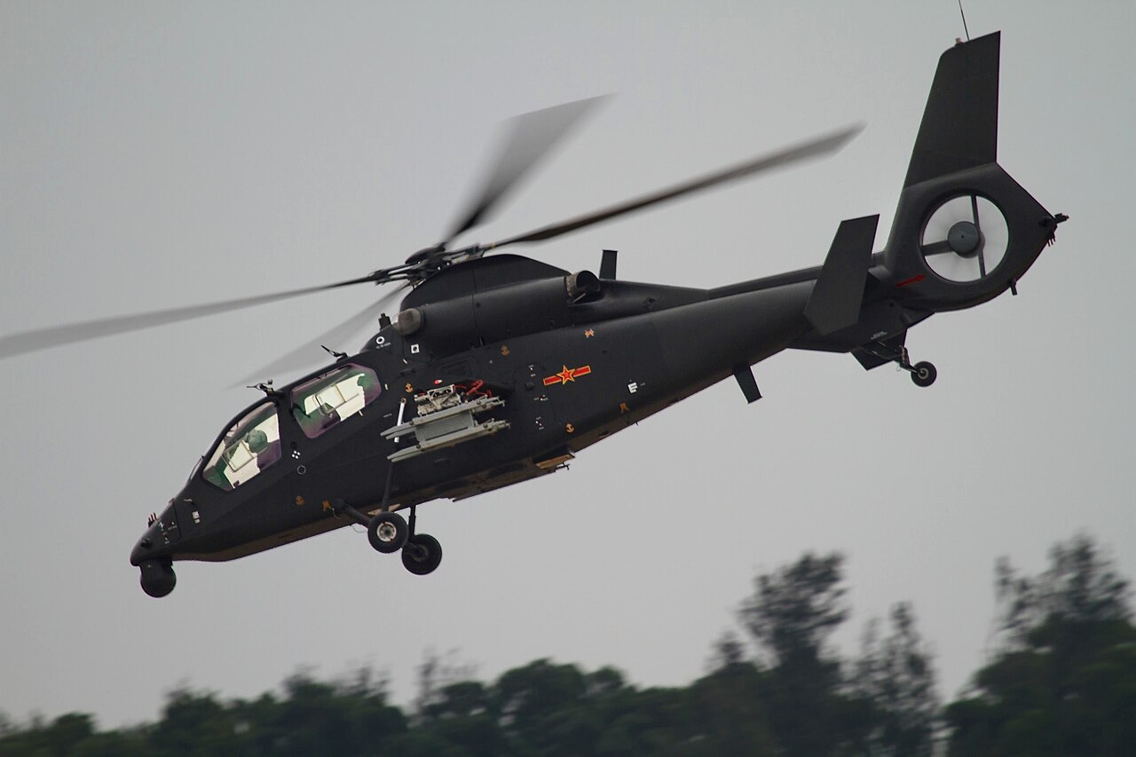 Z-19 armed reconnaissance helicopter in flight