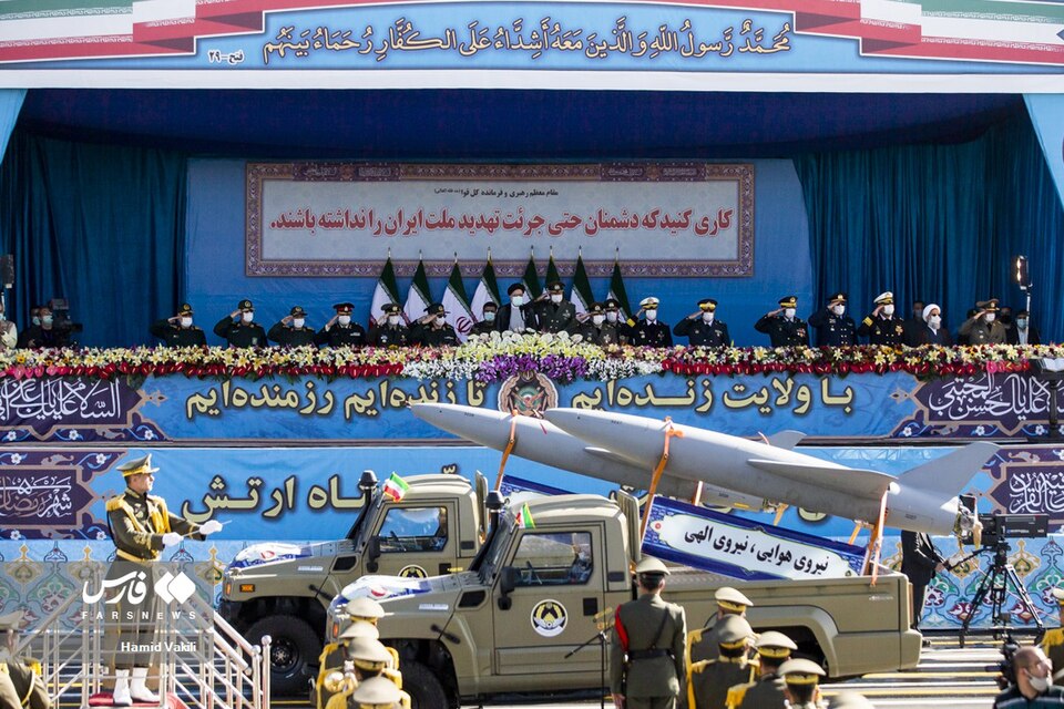 Arash unmanned aircraft displayed during Iran Army Day