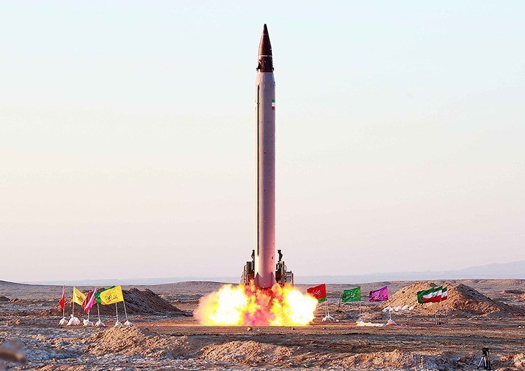 Iranian Emad missile on a transporter