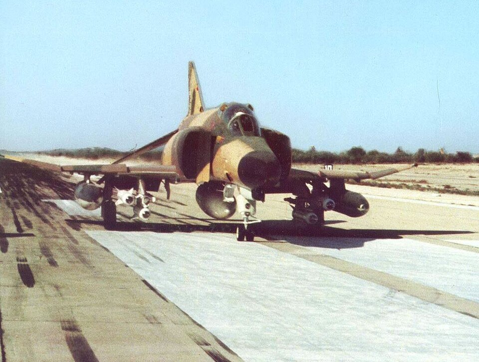 Iranian F-4E Phantom II carrying an AGM-65 missile