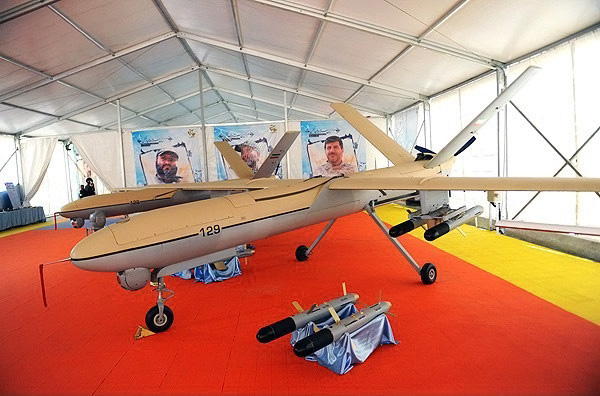 Iranian Shahed-129 unmanned aircraft on display