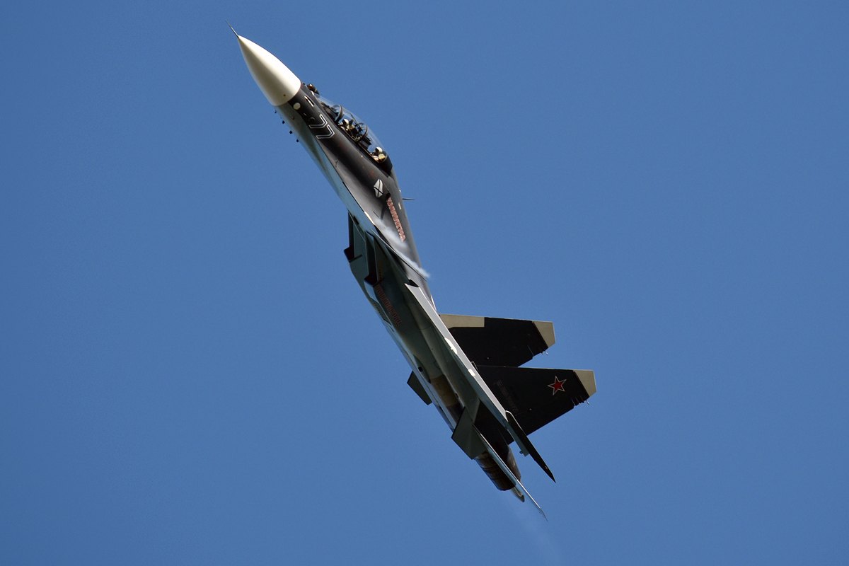 Russian naval aviation Su-30SM, RF-81881; family photograph, not the SM2 variant