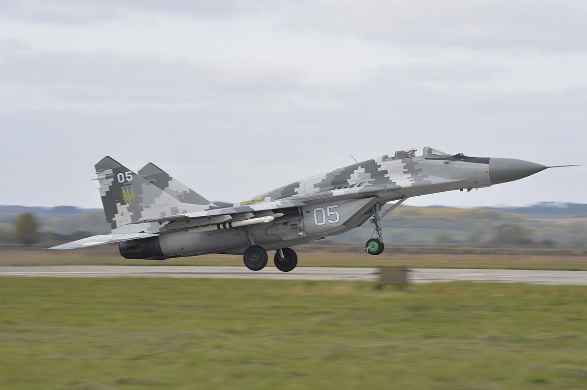 Ukrainian MiG-29 taking off during a 2018 exercise