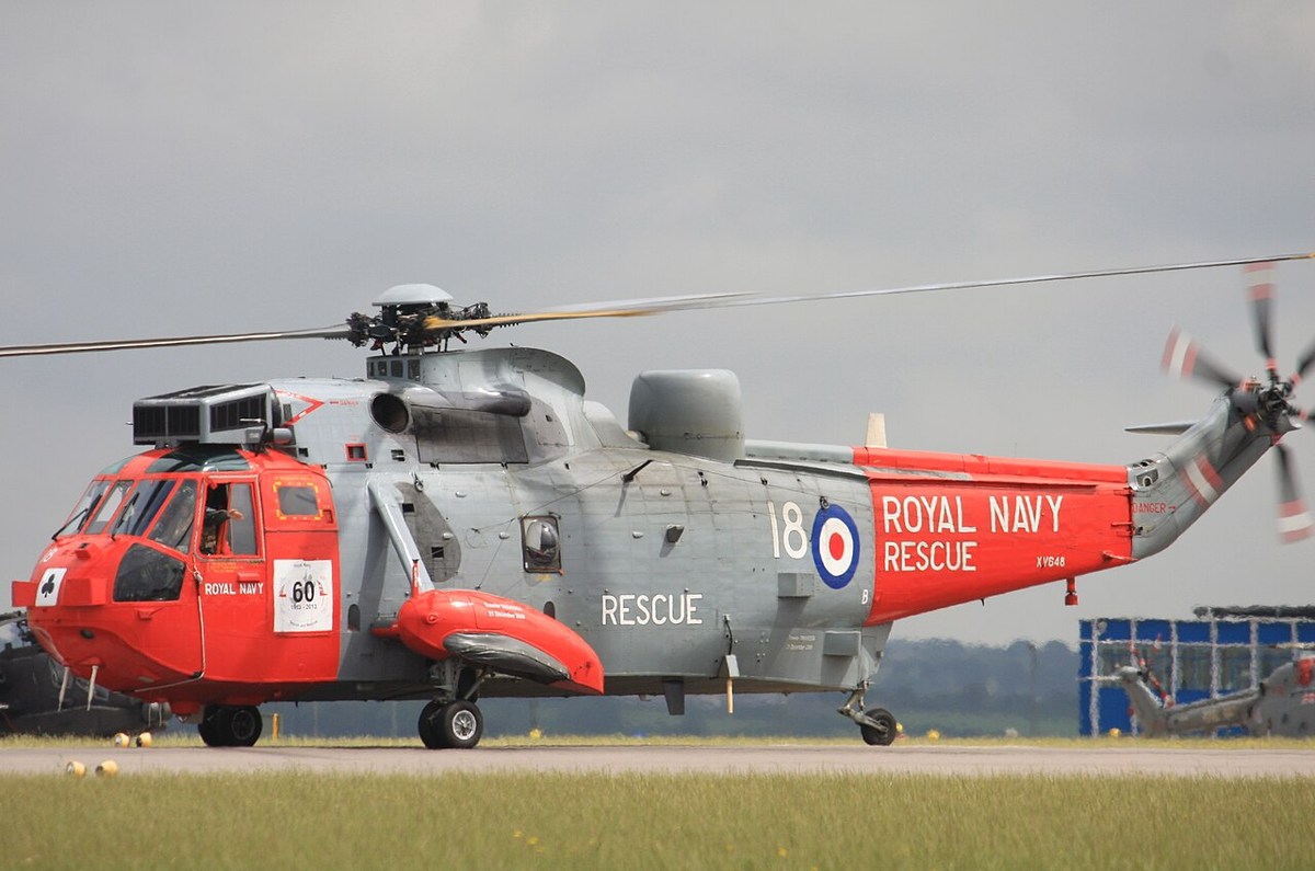 Royal Navy Sea King HU5 helicopter