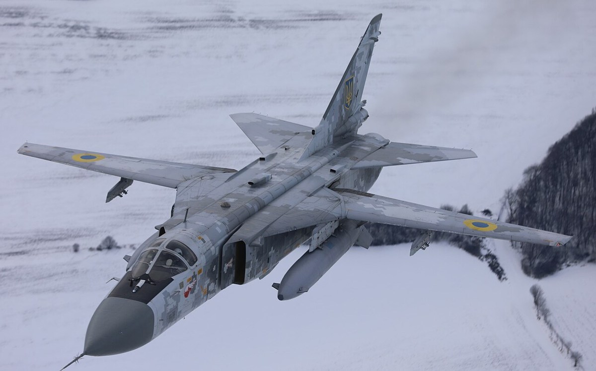 Ukrainian Su-24 in flight