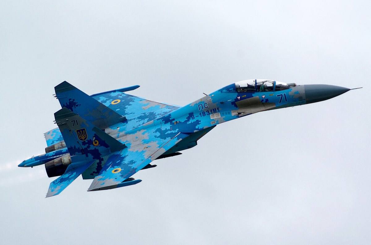 Ukrainian Su-27 at the 2018 Radom Air Show