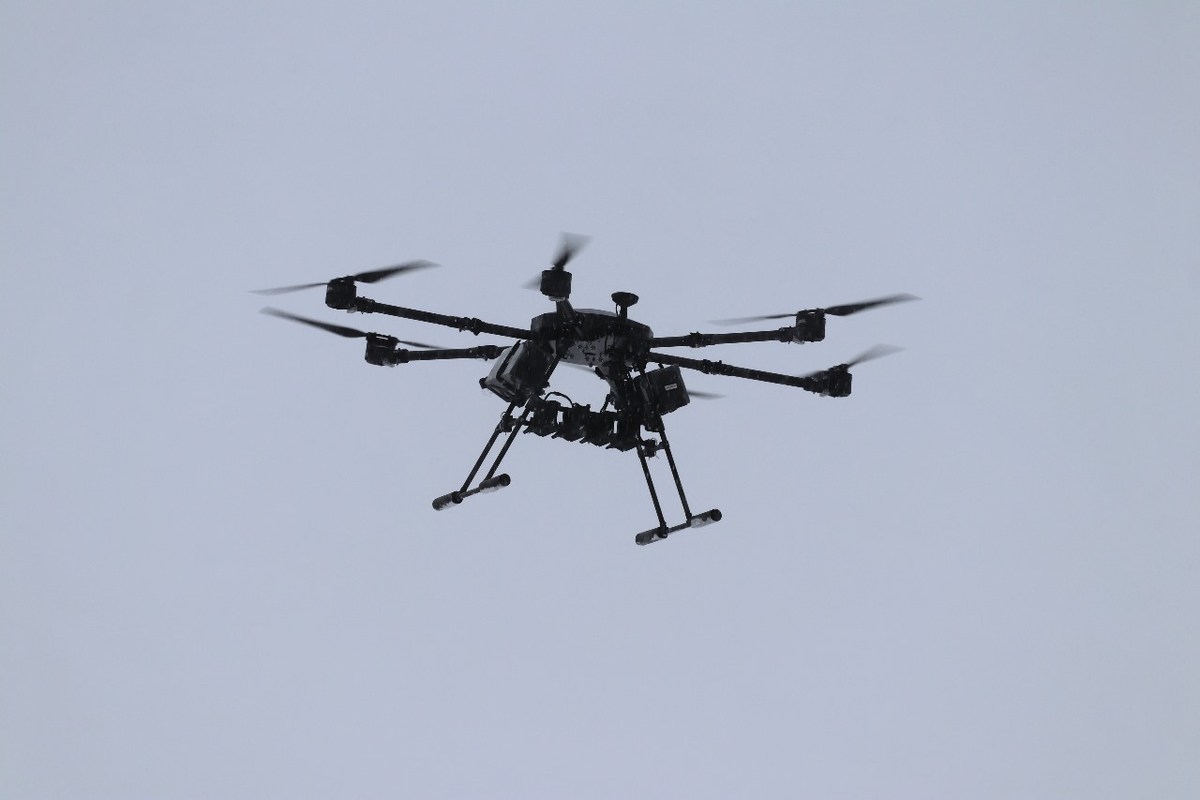 Vampire heavy multirotor drone in a Ukrainian military photograph